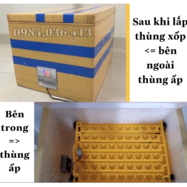 Máy ấp trứng mini Ánh Dương khay tự động đảo 108 quả TẶNG ĐÈN SOI TRỨNG và thuốc úm gà