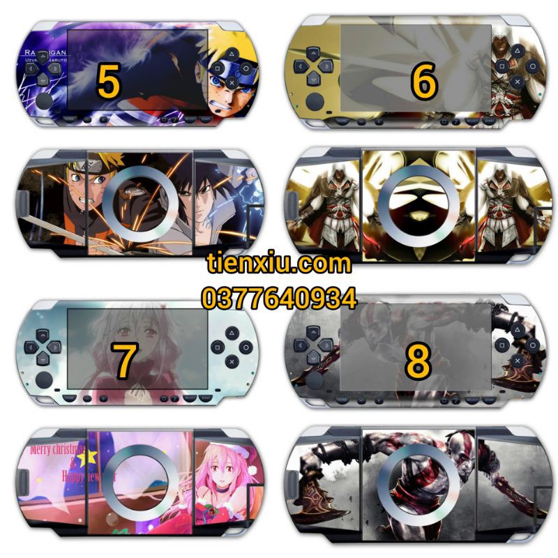 Dán lụa psp 1000, tấm dán fullbody psp 1000 skin psp1000 PSP1000