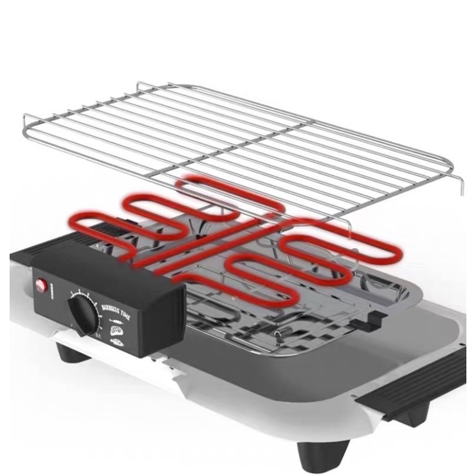 Bếp nướng điện không khói BBQ 2000W BY1909 - Hàng loại 1 cao cấp, thích hợp cho gia đình, tiện lợi (HATB05)