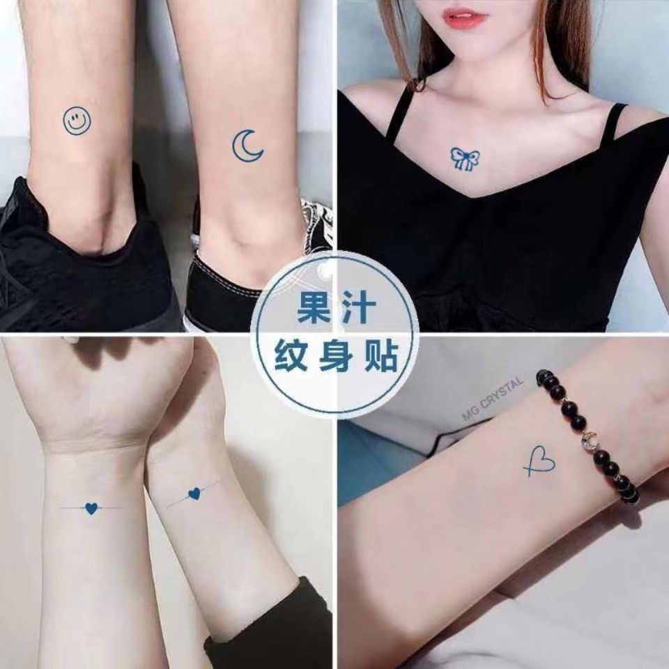Hình xăm ngón tay thảo dược Nước trái cây Hình dán không thấm nước Dài lâu Nhãn dán Mô hình Nhỏ