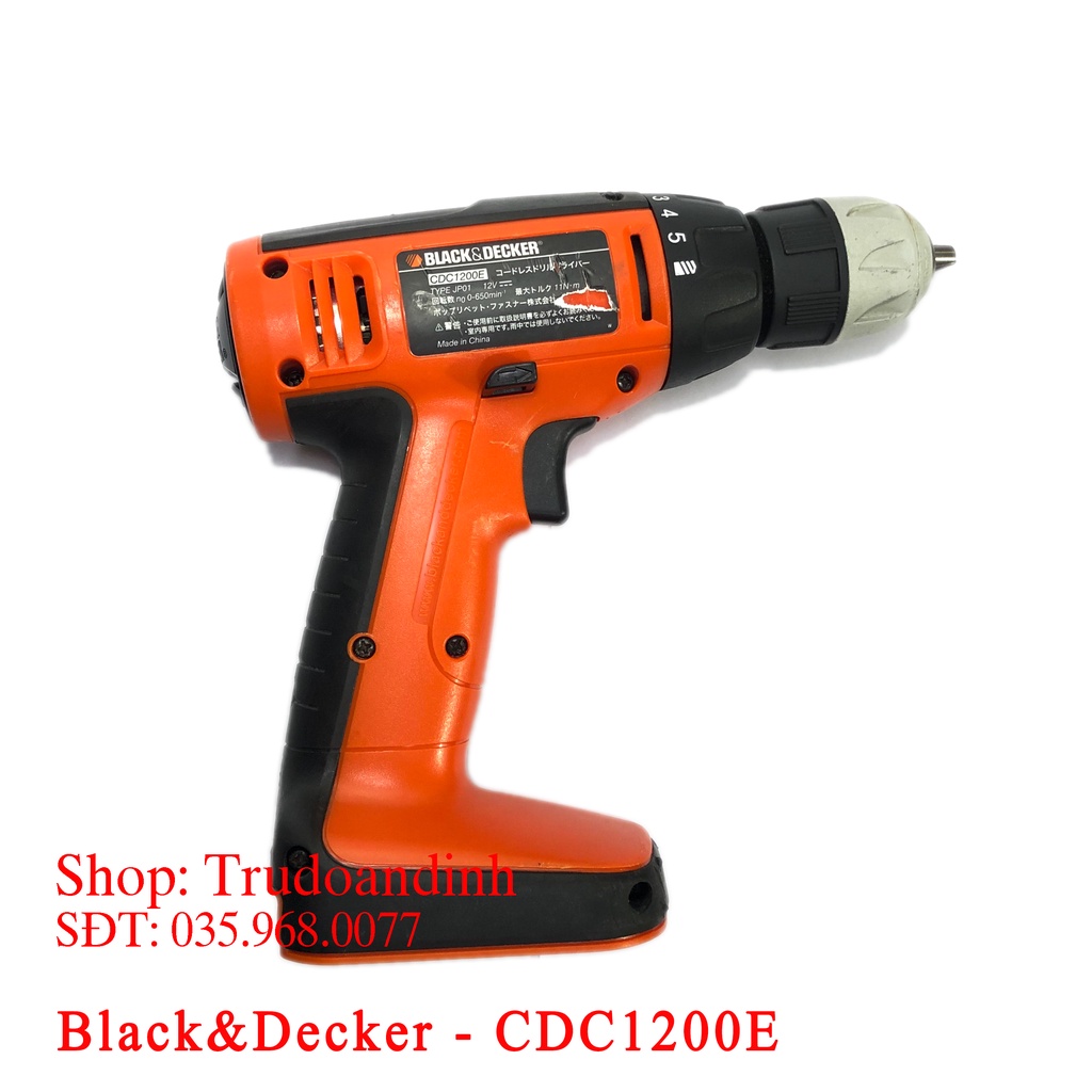 Máy khoan pin Black & Decker - CDC1200E 12v