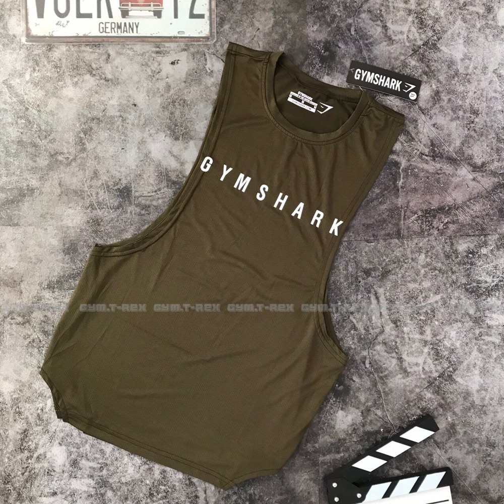 Áo tanktop tập gym nam SP182, Áo ba lỗ gym thun lưới co dãn 4 chiều [Gym T-Rex]