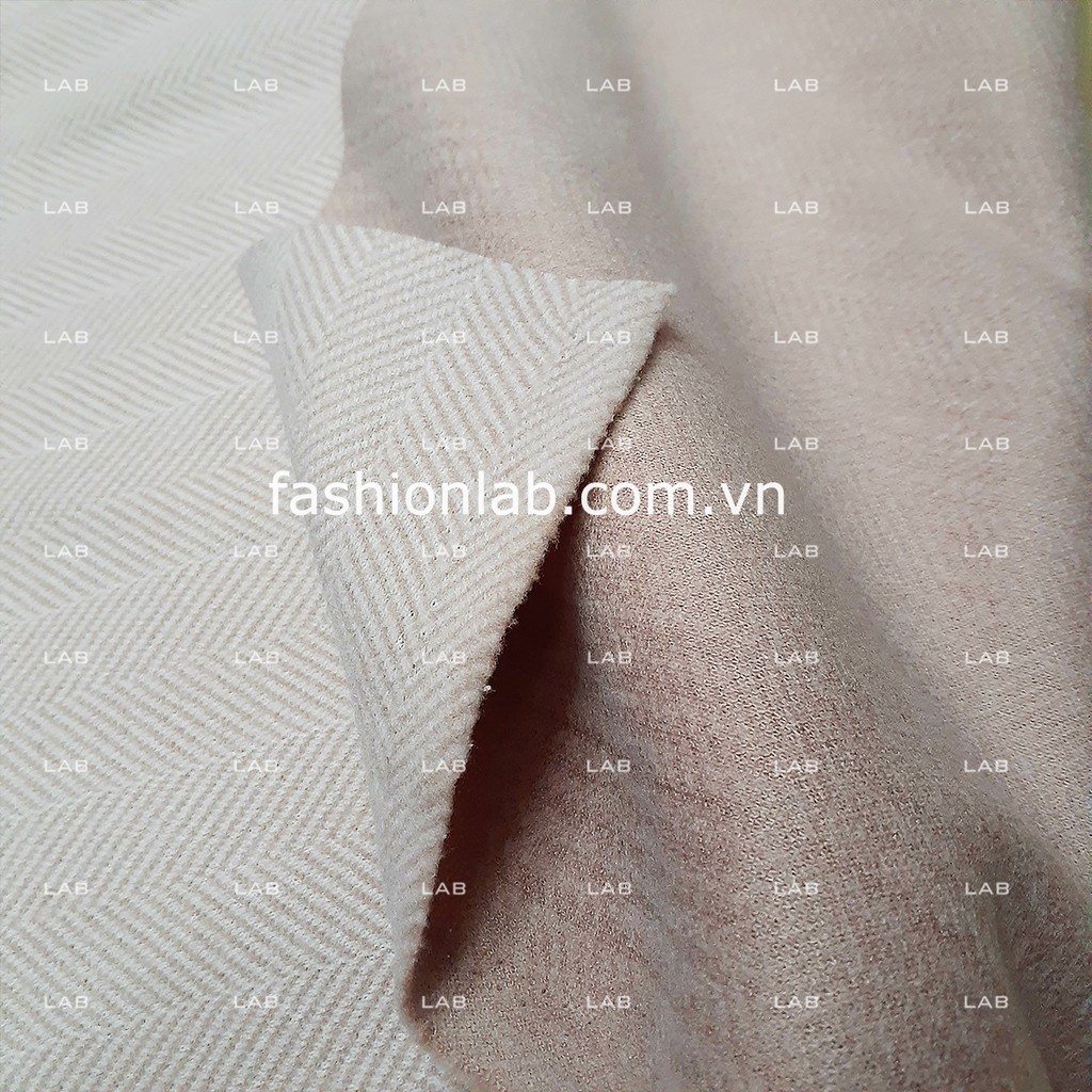 Vải dạ tweed kẻ khổ 150cm may áo khoác (m) #0309