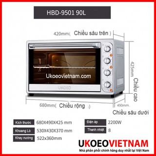 Lò nướng Ukoeo 9501- 95L