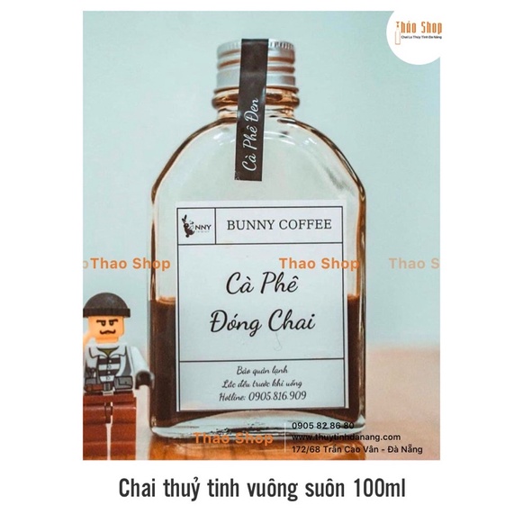 [XÃ KHO] ❣️ Chai thủy tinh vuông suôn 100ml ❣️