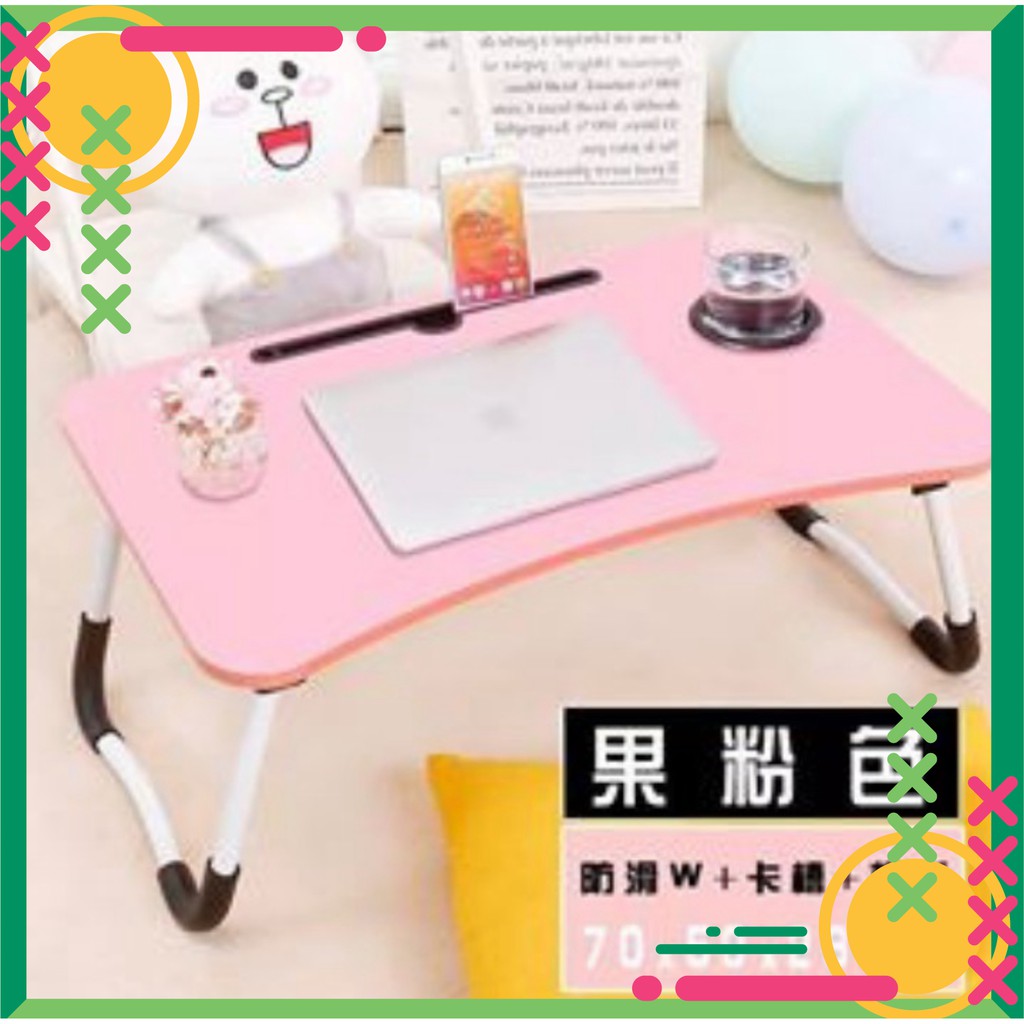 Bàn Laptop Đa Năng Gấp Gọn Có Khe Để Ly Cho Sinh Viên - BLTGGCKL1 | BigBuy360 - bigbuy360.vn
