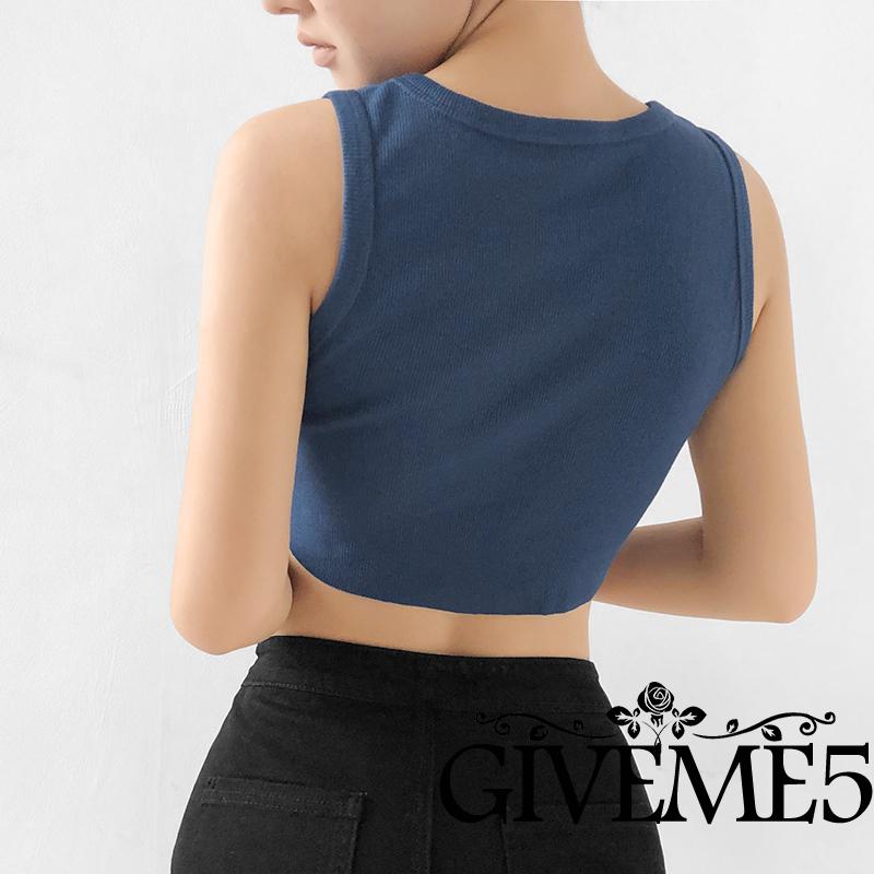 Áo Lửng Không Tay Thời Trang Quyến Rũ Cho Nữ