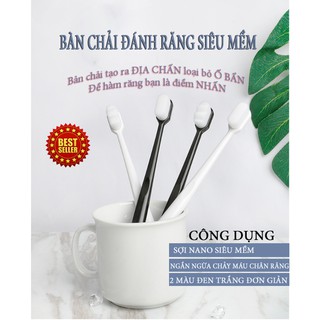 Bàn chải đánh răng lông mềm , sợi lông nano siêu mỏng
