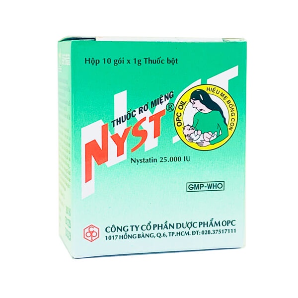 NYST gói bột rơ miệng