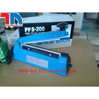 Máy hàn túi nylon nhấn tay PFS200 tặng kèm bộ dây cách nhiệt