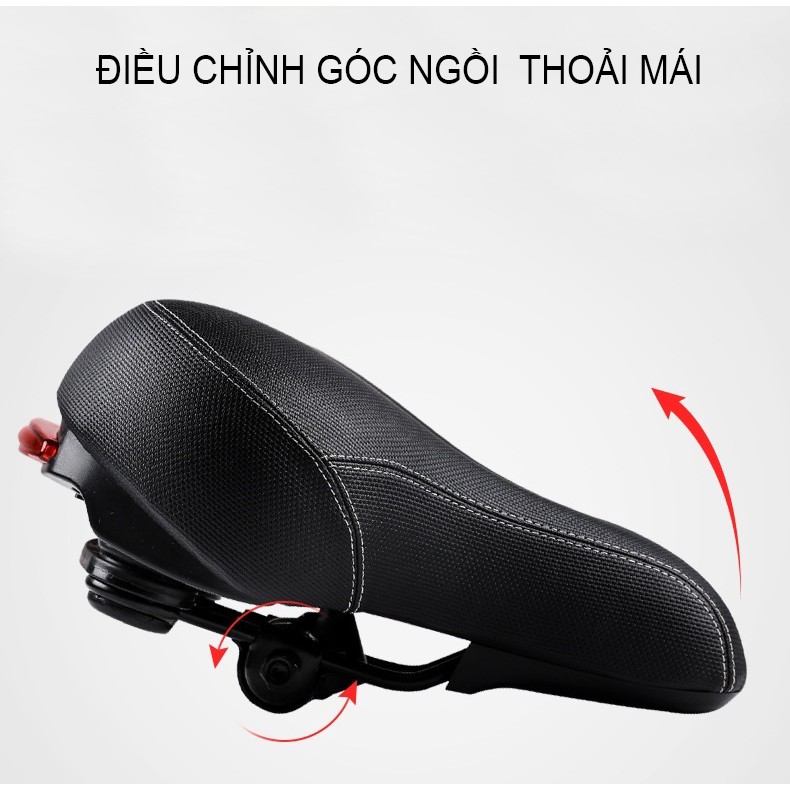 Yên Xe Đạp Thể Thao Có Đèn Báo Hiệu Cảnh Báo Đằng Sau