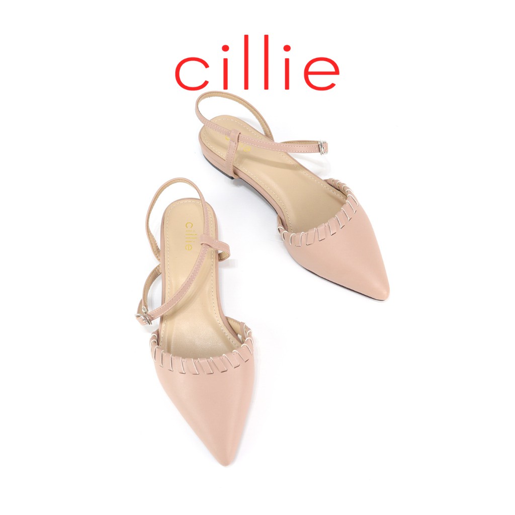🎮 Giày sandal nữ bít mũi hở hậu nhẹ nhàng nữ tính đan dây lạ mắt cao 2cm Cillie 1144
