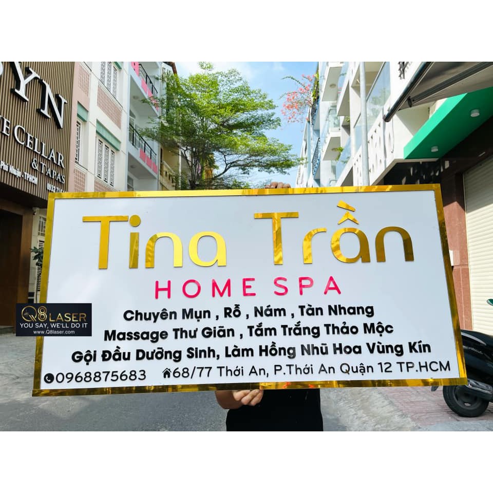 Bảng Hiệu Tên Shop Giá Rẻ TPHCM - Bảng Gỗ Decor Theo Yêu Cầu Khách Hàng