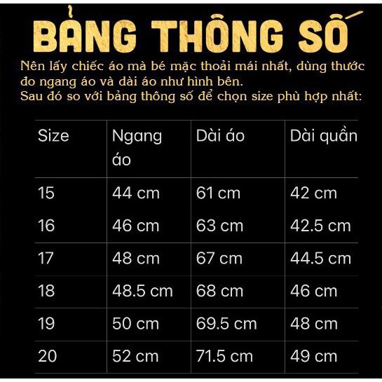 Đồ bộ bé trai, bộ thể thao bé trai size ĐẠI CỒ 40-60KG TomKids