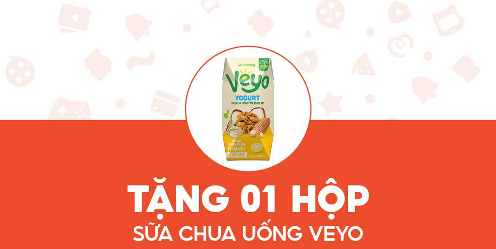- SATRAFOODS - Tặng 01 Hộp sữa chua uống Veyo