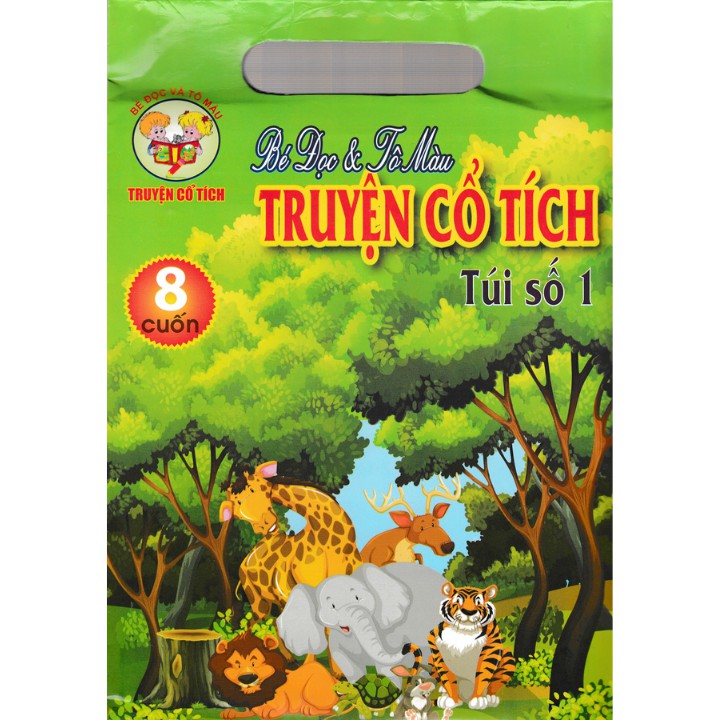 Sách - Bé đọc và tô màu truyện cổ tích - Túi số 1 (8 cuốn)