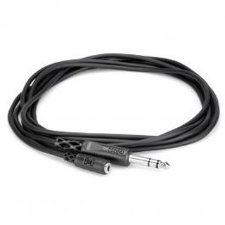 Dây nối Headphone cao cao cấp Hosa Headphone Adaptor Cable 3.5mm TRS to 1/4" TRS màu đen | hàng chính hãng