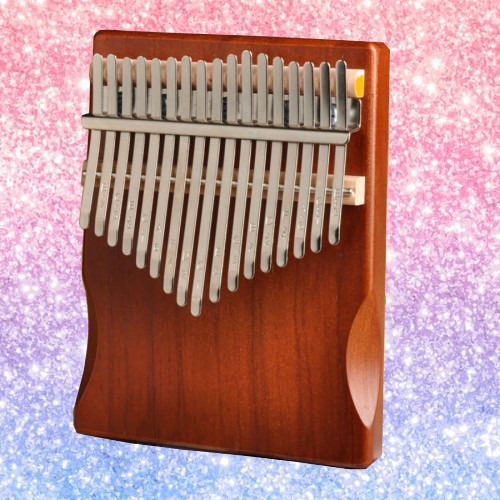 Đàn Kalimba 17 phím Nâu ĐẬM Mahogany M-17 Âm thanh tựa đàn piano đàn hạc Tặng BÚA CHỈNH,HDSD