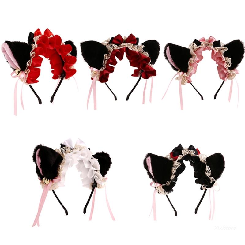 Xixi Băng Đô Cài Tóc Phối Ren Phong Cách Lolita Dễ Thương