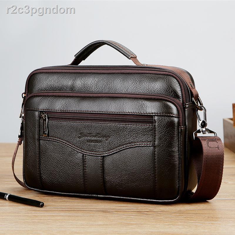 Túi đeo chéo nam da bò toecap một vai bằng có sức chứa lớn đựng tài liệu du lịch ngoài trời dành cho doanh nhân | BigBuy360 - bigbuy360.vn
