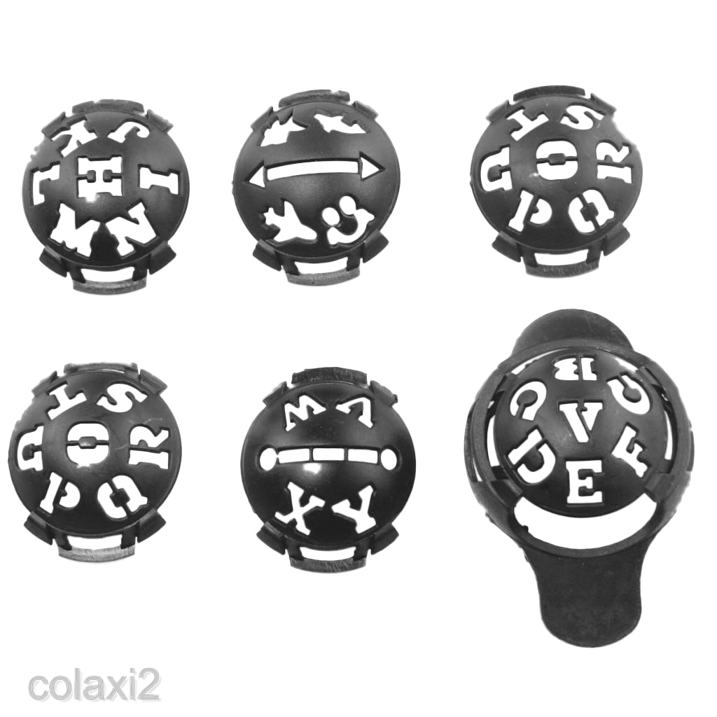 Golf Ball Marker Line Letters Drawing Tool Template Liner for Putt Alignment
