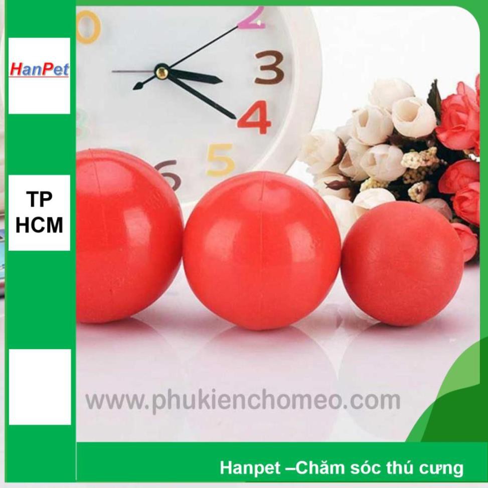 Hanpet.GV- Bóng cho chó chơi và gặm- Bóng cao su nặng gồm 4 size
