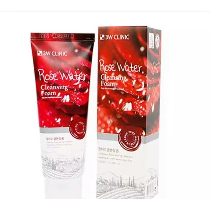 sữa rửa mặt 3W CLINIC ROSE WATER