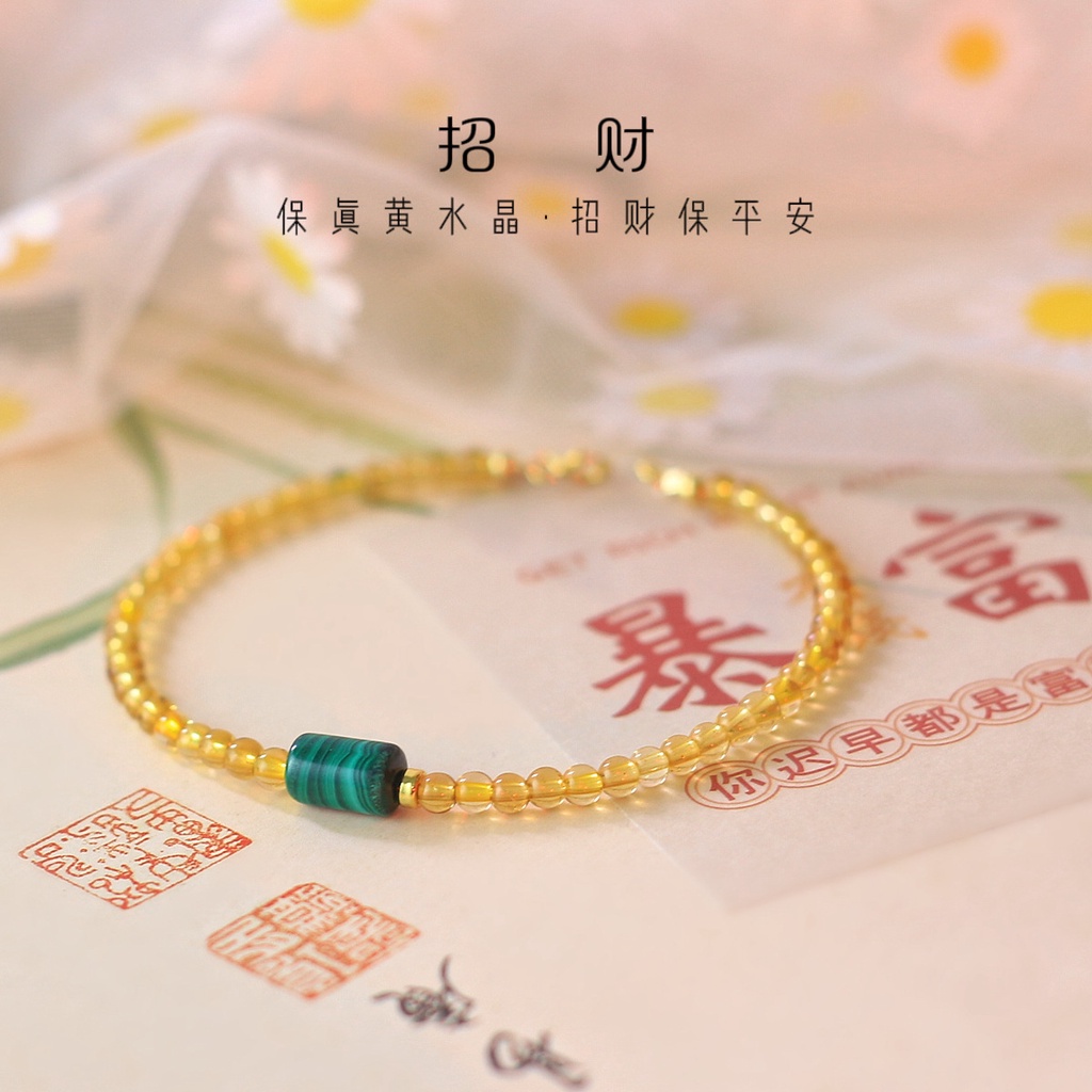 [Hàng Mới Về] Vòng Tay Chuỗi Hạt Malachite Xanh Thời Trang