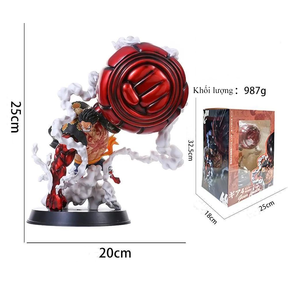 Mô hình Luffy Mũ Rơm Gear Fourth trạng thái KingKongGun cực ngầu - G54 - Monkey.D.Luffy x Doflamingo- LeaTr.Toys