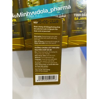 Tinh dầu sả Java nguyên chất (lọ 10ml)