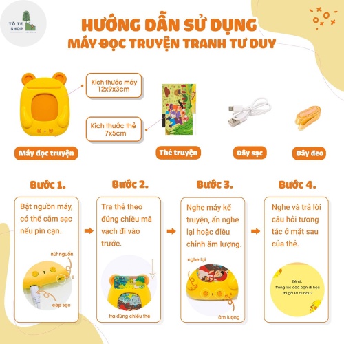 MÁY ĐỌC TRUYỆN TRANH TƯ DUY cho bé , MÁY ĐỌC TRUYỆN KENNEN gồm 15 truyện cổ tích cực kì hay và ý nghĩa