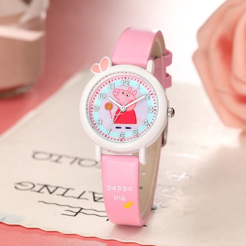 Đồng Hồ Trẻ Em Cao Cấp Hình Heo Peppa Cho Bé Trai Bé Gái _ Shop Chuyên Sỉ