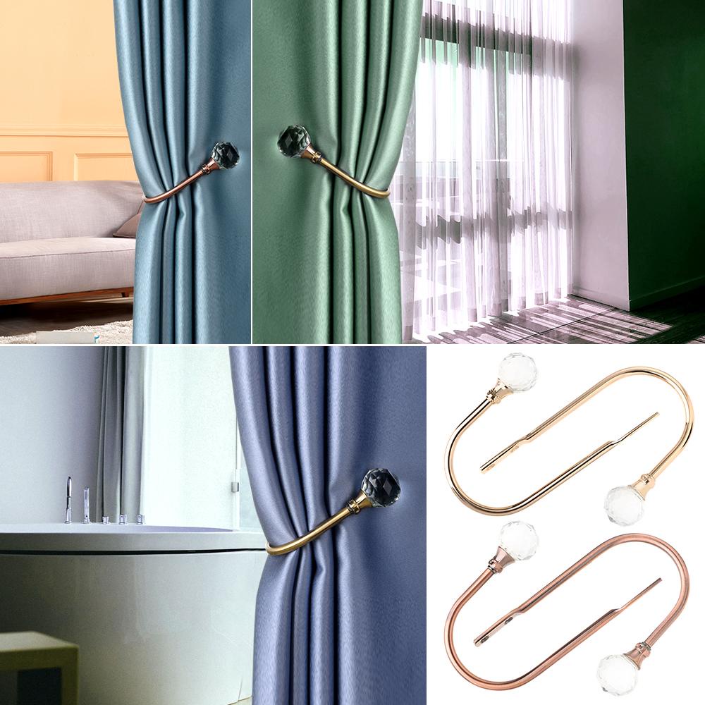 Bộ 2 Giá Đỡ Treo Rèm Cửa Hình Chữ U Thiết Thực Trang Trí Nhà Cửa