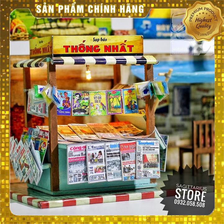Mô Hình Lắp Ráp Sạp Báo Sài Gòn Xưa - AD01 ( Tặng Keo Siliglue 20Ml ) [ Có Sẵn ]