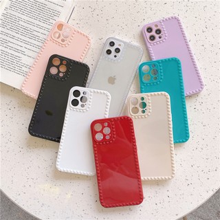 case iphone 11 12 pro Max 12 iphone 7 8 PLUS XR XS MAX Ốp điện thoại nhựa TPU dẻo phối vân nổi cho iphone 6/6s/6+/6s+/7/7+/8/8+/x/xs/xs/xs max