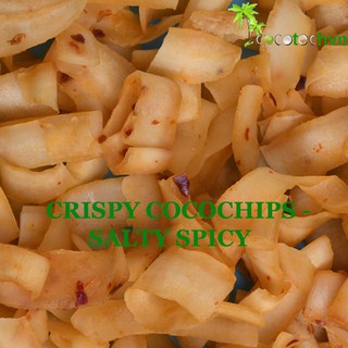 Dừa sấy giòn- vị cay mặn ( Crispy cocochips salty spicy)
