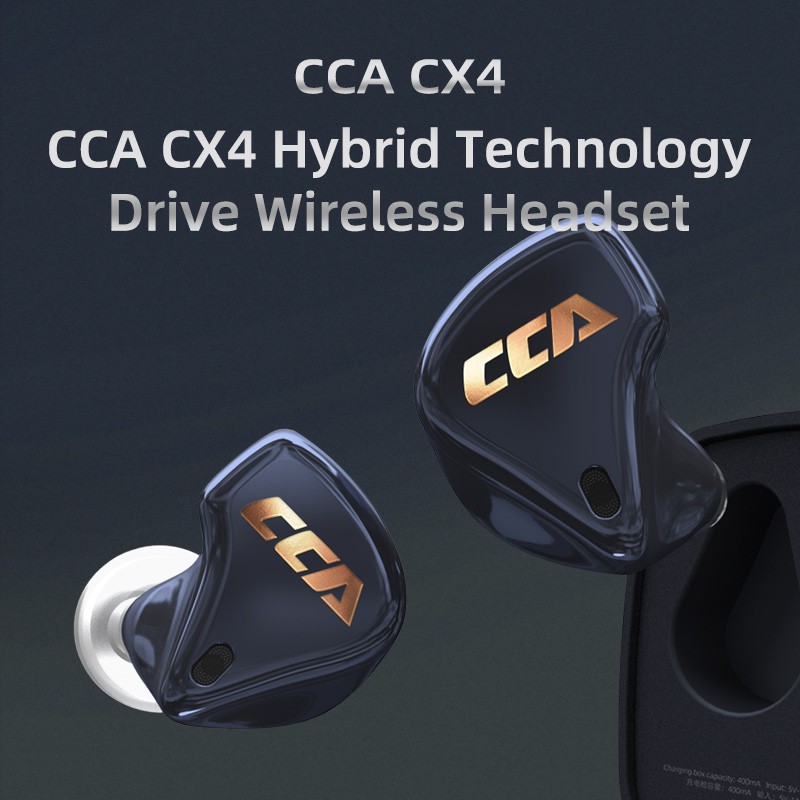 Tai Nghe Bluetooth 5.0 Cca Cx4 Tws 1dd + 1ba Hỗ Trợ Chơi Game Cho Kz S1 / S1 Z1 S2 E10 Cca Cx10