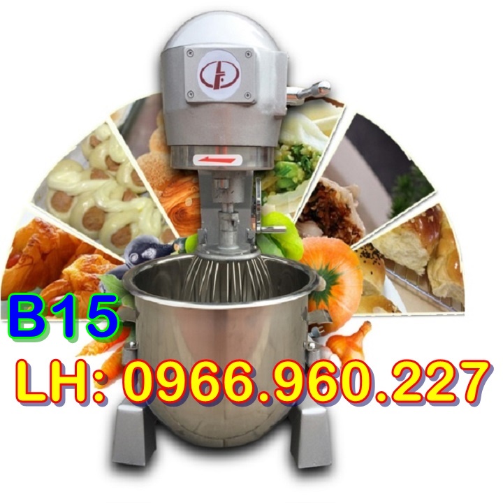 Máy nhào bột, máy trộn bột, máy đánh trứng, trộn thịt B15