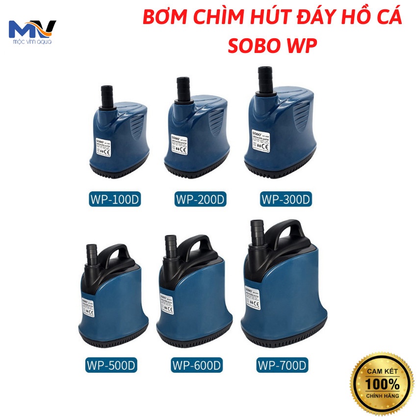 Máy bơm nước máy bơm hút đáy bể cá Sobo WP-100D/200D/300D/500D siêu bền