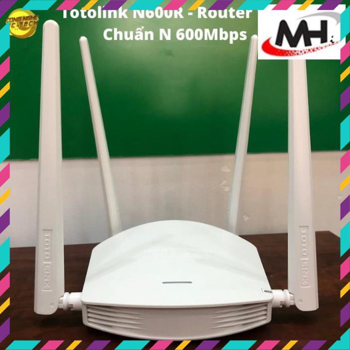 Bộ Phát WIFI Totolink N600R - Router Wifi Chuẩn N 600Mbps-Hàng chính hãng Full VAT