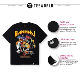 Áo thun Teeworld "The Banhmi Factory x Wonder Women" T-shirt Nam Nữ Trắng Đen Form Rộng Unisex