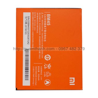 Pin xiaomi redmi note 2 bm45 dung lượng 3060mah zin máy