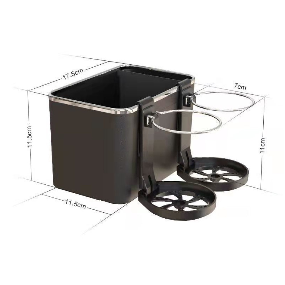 Hộp để đồ và chai nước trên bệ tỳ tay ô tô đa năng tiện dụng