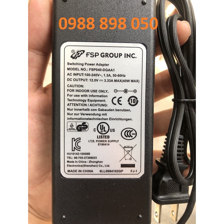 Adapter nguồn màn hình HP 12v 3.33a loại tốt