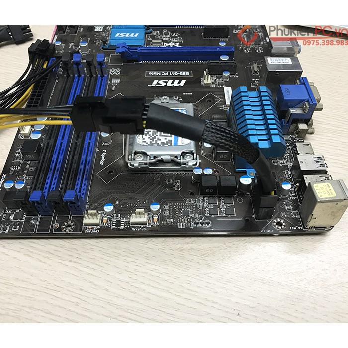 Dây nguồn 6pin card pcie sang 8pin CPU