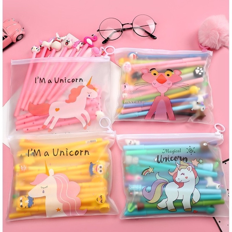 Set 20 Bút Cute Kèm Túi Zip ( loại 1)