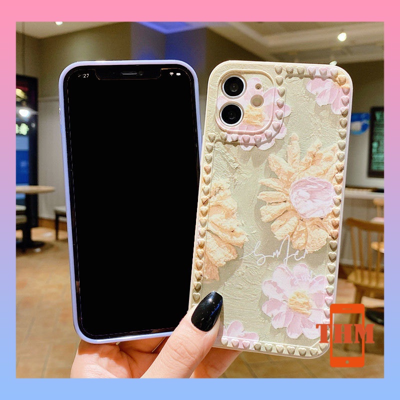 Ốp Điện Thoại canvas Hình Hoa Cho iphone 6/6plus/6s/6splus/7/7plus/8/8plus/x/xr/xs/11/12/13/pro/max/plus/promax/-3024