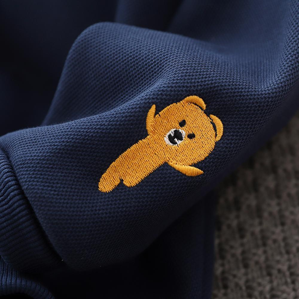 Áo sweater có cổ thời trang thu đông mới dành cho bé trai 2021