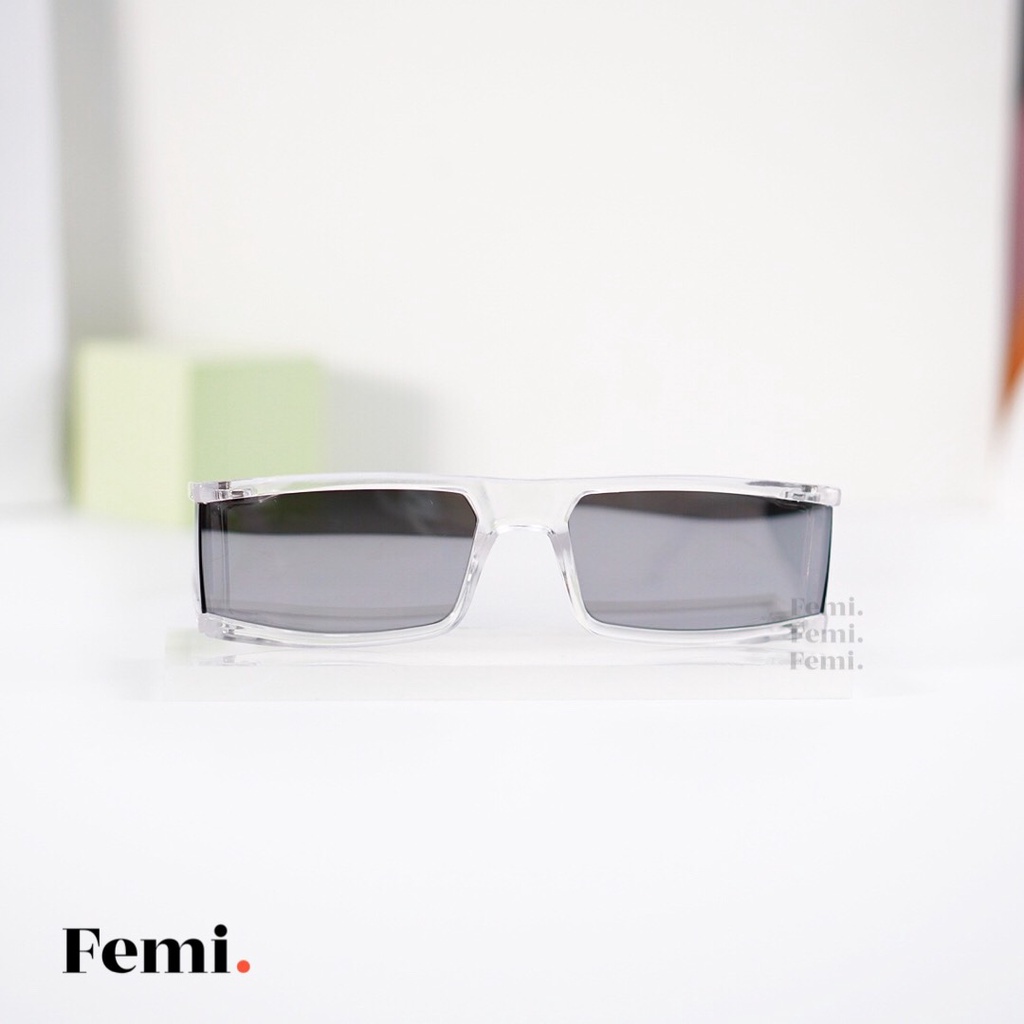 Kính mát Femi Mari phong cách Futuristic kính râm nữ Hot Trend