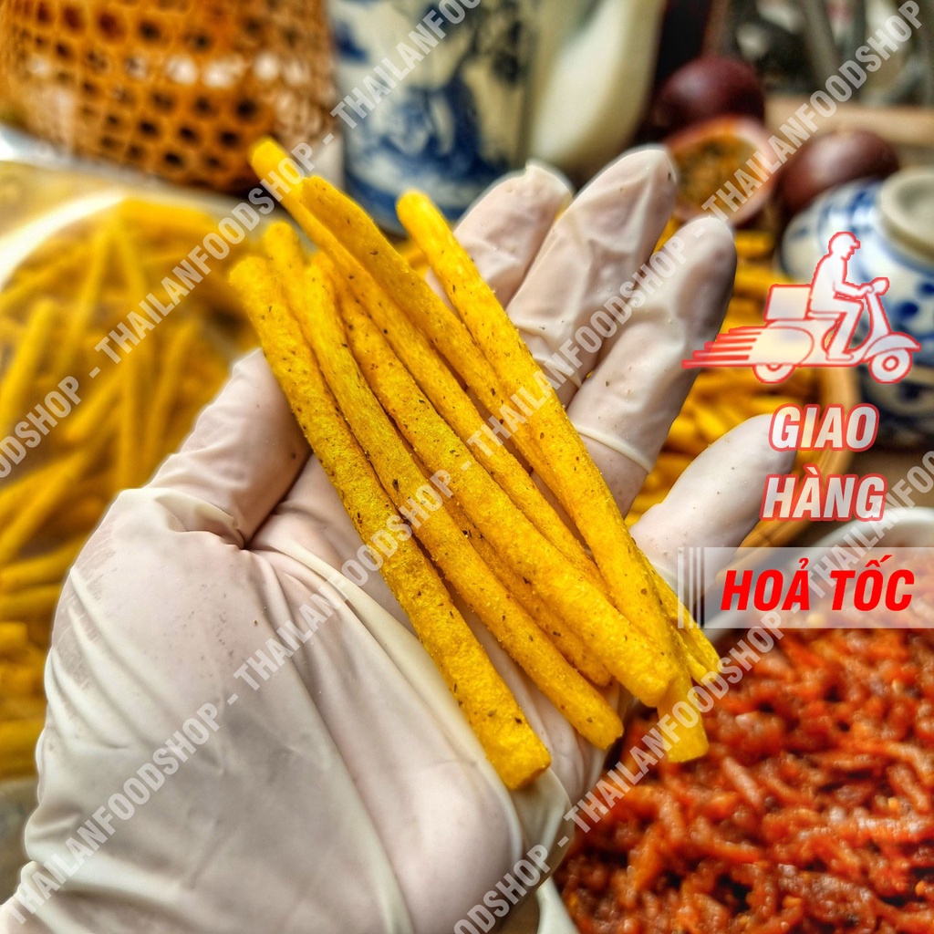 Khoai Tây Ống Sấy Giòn Túi 500gr